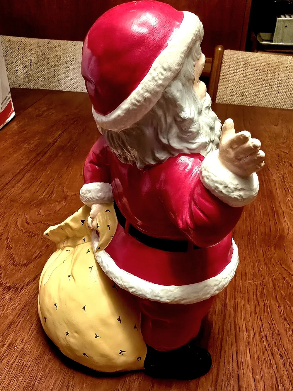 Vintage Duncan Ceramic Santa Planter 1970s